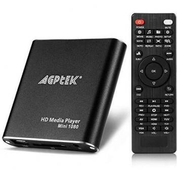 HDMI Media Player, Black Mini 1080p Full-HD Ultra HDMI Digital Media Player for