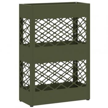 Compact Olive Green Umbrella Support – 28x12x41 cm, Steel