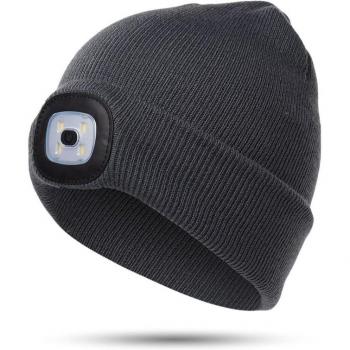Gorro con iluminación LED recargable