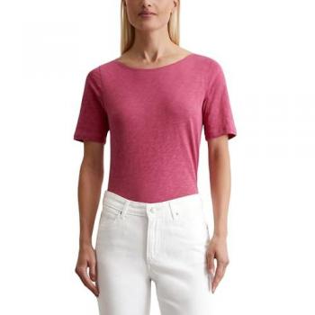 Marc O'Polo U-Boot-Ausschnitt T-Shirt in Pink, Größe XS