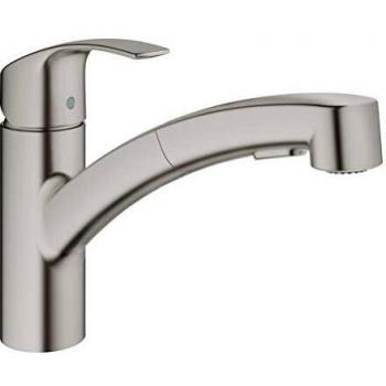 Grohe Eurosmart SuperSteel Kitchen Sink Mixer