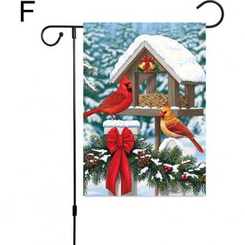 Cartel de decoración navideña para exteriores con Papá Noel y muñeco de nieve