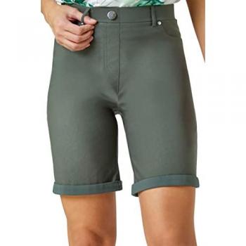 Short vert myrte à ourlet retourné EU 42 (UK 14)