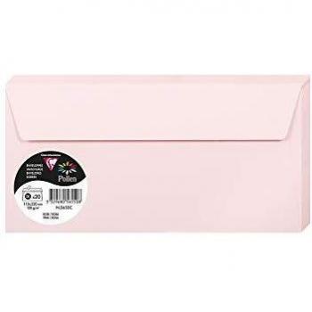 Enveloppes Pollen Clairefontaine 120g Rose DL