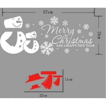 Decoración de Ventanas Navideñas con Efecto Nieve