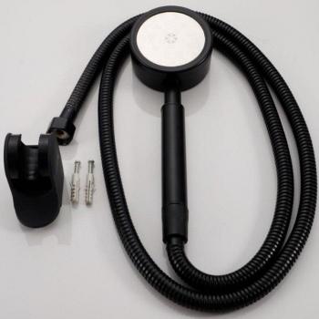 High Pressure Matt Black Shower Head Set