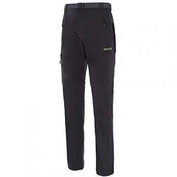 Pantalon de Compression Izas (Mount-Stretch Willow, Gris Foncé/Noir/Vert Lime, S)