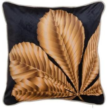 Schwarzes Gold Dekokissen 45 x 45 cm