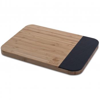 Basil Multifunktions‑Schiefer‑Servierbrett aus Bambus – 33 × 24 cm