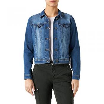 Blouson Ichi Stampe Femme Bleu Délavé T38