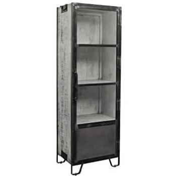 Manguier Gris Laqué – Vitrine 60x40 (Heavy Industry) – Massivmoebel24