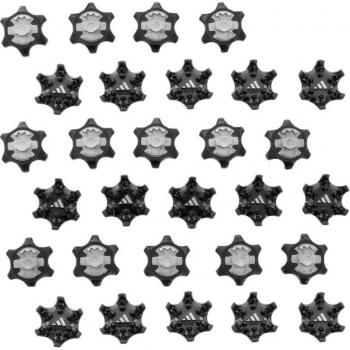 30Pcs Rubber Golf Shoe Spikes (Grey/Black)