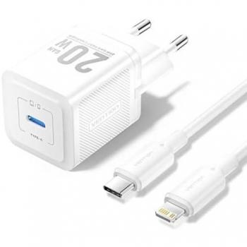 LightningBoost 20W GaN USB‑C Power Cable – Vention – White