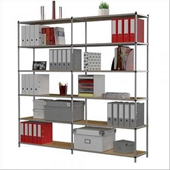 Estanteria fast-paperflow metalica 6 estantes 80 kg por estante 200x100x35 cm base