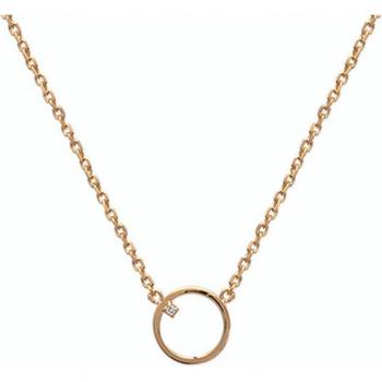 Collana 'Déesse' Les Trésors De Lily Bianco Dorato Placcata Oro 11mm