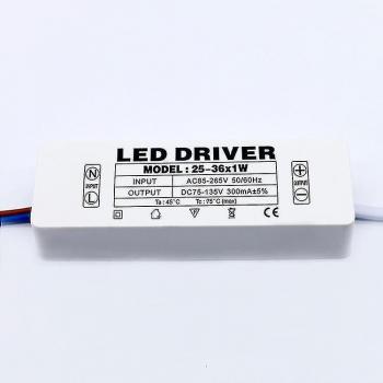 Transformateur de puissance LED 25 W 36 V 300 mA – AC85‑AC265