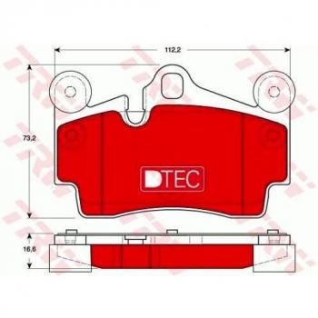 TRW Ultra-Durable GDB1653DTE Brake Pad Set