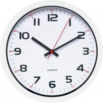 Aria – Moderne weiße Wanduhr, Code 400014622, 30,5 cm, Sekundenzeiger & d