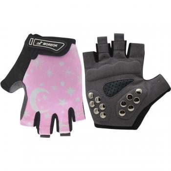 Guantes deportivos para ciclistas jóvenes, medio dedo