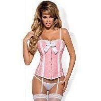 Elegante Dottie Korsett-String-Kombination – Bezaubernd gepunktet