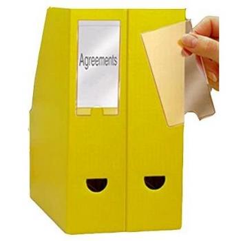 ValueX Self Adhesive Label Holder and Insert Polypropylene 25x75mm