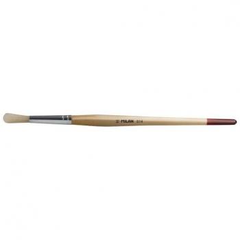 Pincel redondo de cerda serie 514 número 18 con mango corto MILAN