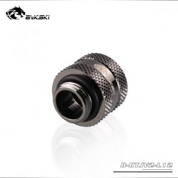 BYKSKI 12mm Hard Tube Copper Connector G1/4'