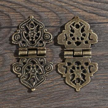 1Pc Vintage Flower Zinc Alloy Hinge