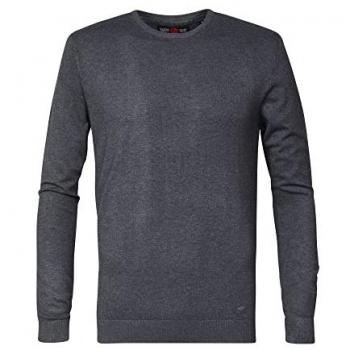 Petrol Industries Herren Strickpullover Rundhals Grau 2XL