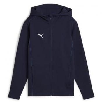 PUMA teamFINAL Casuals Kapuzenjacke für Kinder Blau 128