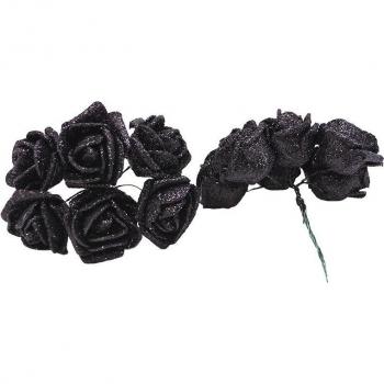 Hochzeits-Party-Kranz mit Schaumrosen (36 Stück) – 3,5 cm glänzend