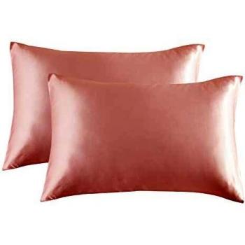Silk Glow Coral Pillowcase Set – 50 x 75 cm, Envelope Closure