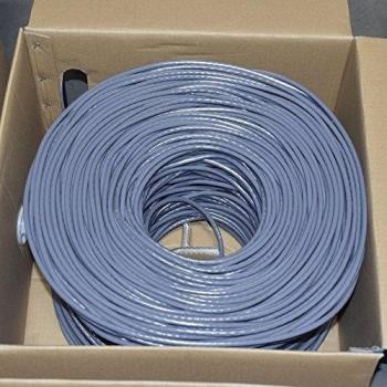 Premiertek 1000Ft Cat6 23AWG UTP Solid 4-pairs Network Ethernet LAN Cable Bulk Gray