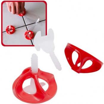 Dalsys Fliesenleger‑Werkzeugset 2 mm – 1300 Stück (Laschen + Hauben)