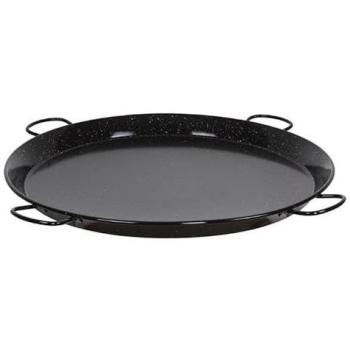 Paellera de acero esmaltado | formato tradicional | paellera con 4 asas | ø 115 cm | 120 raciones