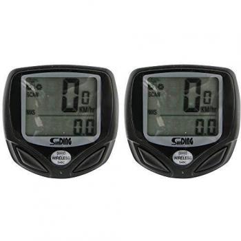 Rolson's 16-Function Bike Computer, Black (Pack of 2)