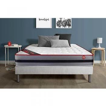 Ensemble sommier matelas 140x190 VITALSPRING RECOVER Ressorts ensachés et Mémoire de forme