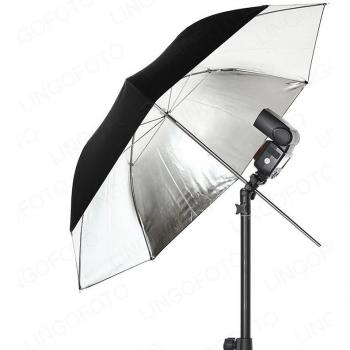 Sombrilla para Estudio de Vídeo y Fotografía 40/43 Plateada y Negra LC6272