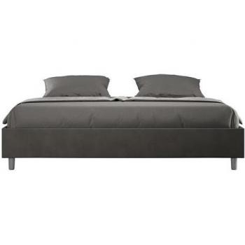 Letto Sottile 180x200 – Rete in Microfibra Grigia Azelia