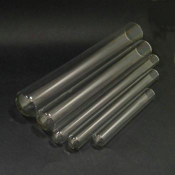 Tubes de Test en Verre Clair 18/20/25/30mm, 20 pièces, Base Ronde