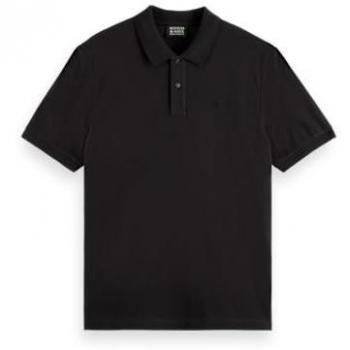 Polo Black 2XL a Maniche Corti