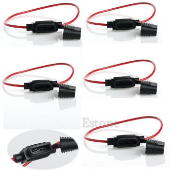 5 x In Line Mini Blade Fuse Holder for 12V 30A Fuses