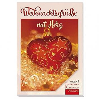 Weihnachtsgrüße mit Herz: Postkartenbuch