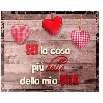 Lo+DeModa Pannello in Legno La Cosa più Bella