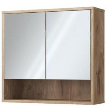 Vicco Specchio Contenitore Quercia Vichinga 70x65cm con 2 Porte Eliza