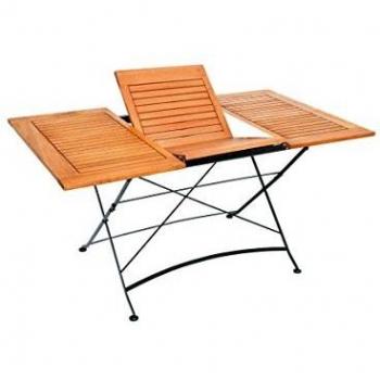 MERXX Klapptisch Garten Schlossgarten, 90x(100)150 cm aus Eukalyptus