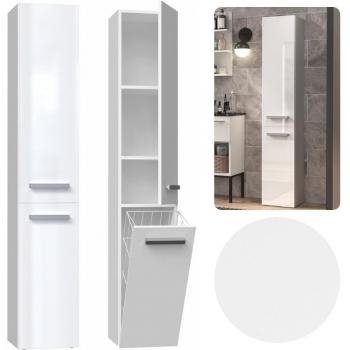 Armoire de Rangement Blanc Brillant