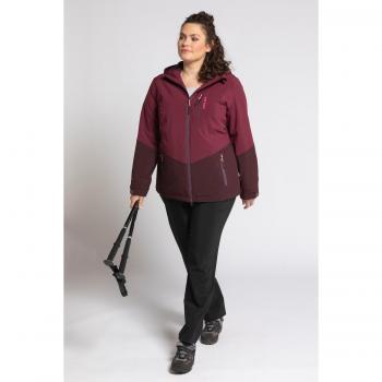 Giacca Donna con cappuccio, impermeabile, Viola, Taglia 68/70, Poliestere, Ulla Popken