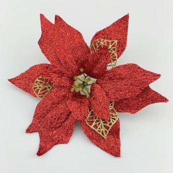 Radiant Silk Bloom Christmas Ornaments – 20cm/22cm