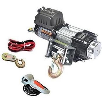 Cabrestante de alta potencia 12 V 3500 lb con joystick remoto para 4×4 y barcos ligeros